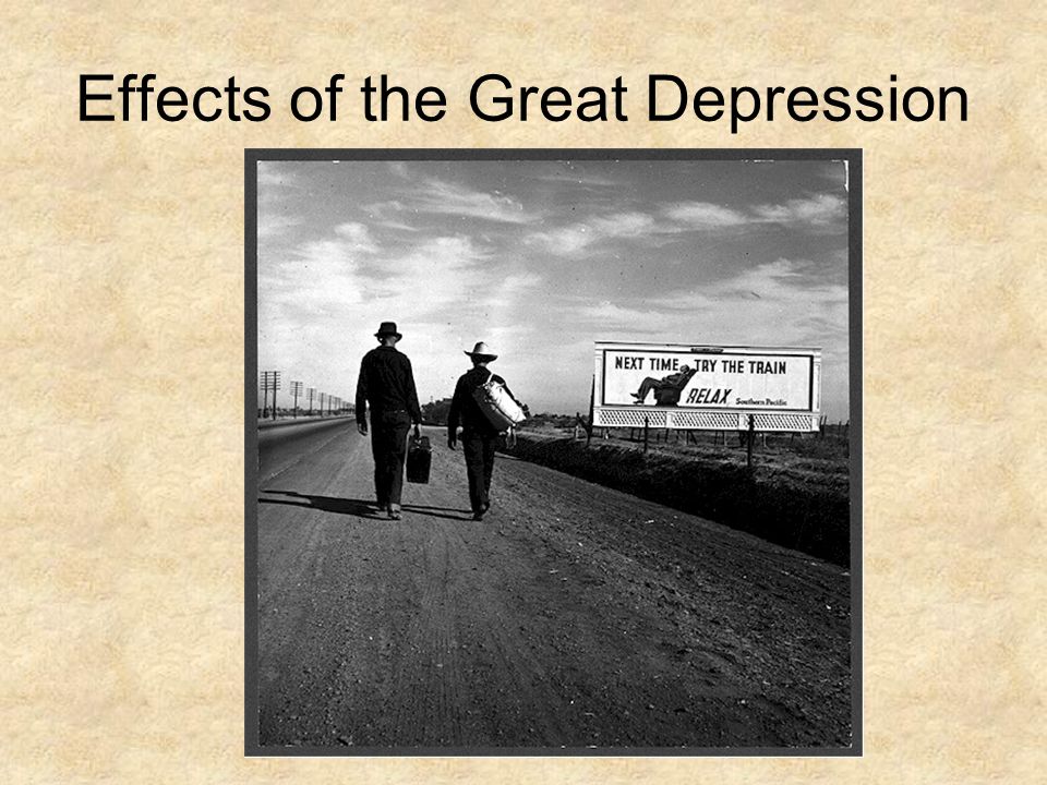 48e. Social and Cultural Effects of the Depression